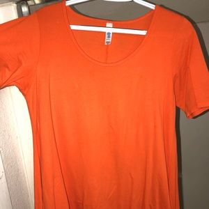 Lularoe solid orange Perfect T